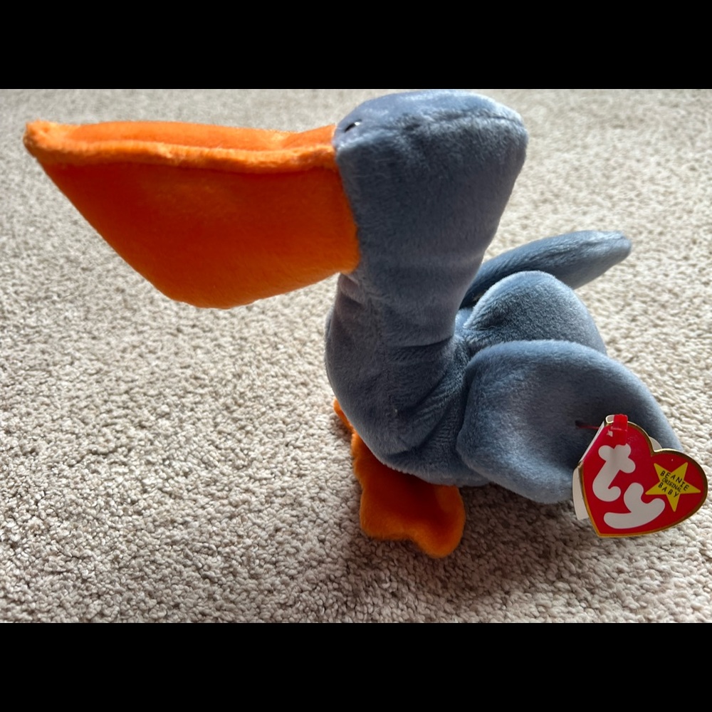 TY Beanie Baby Scoop the Pelican w/Tag
